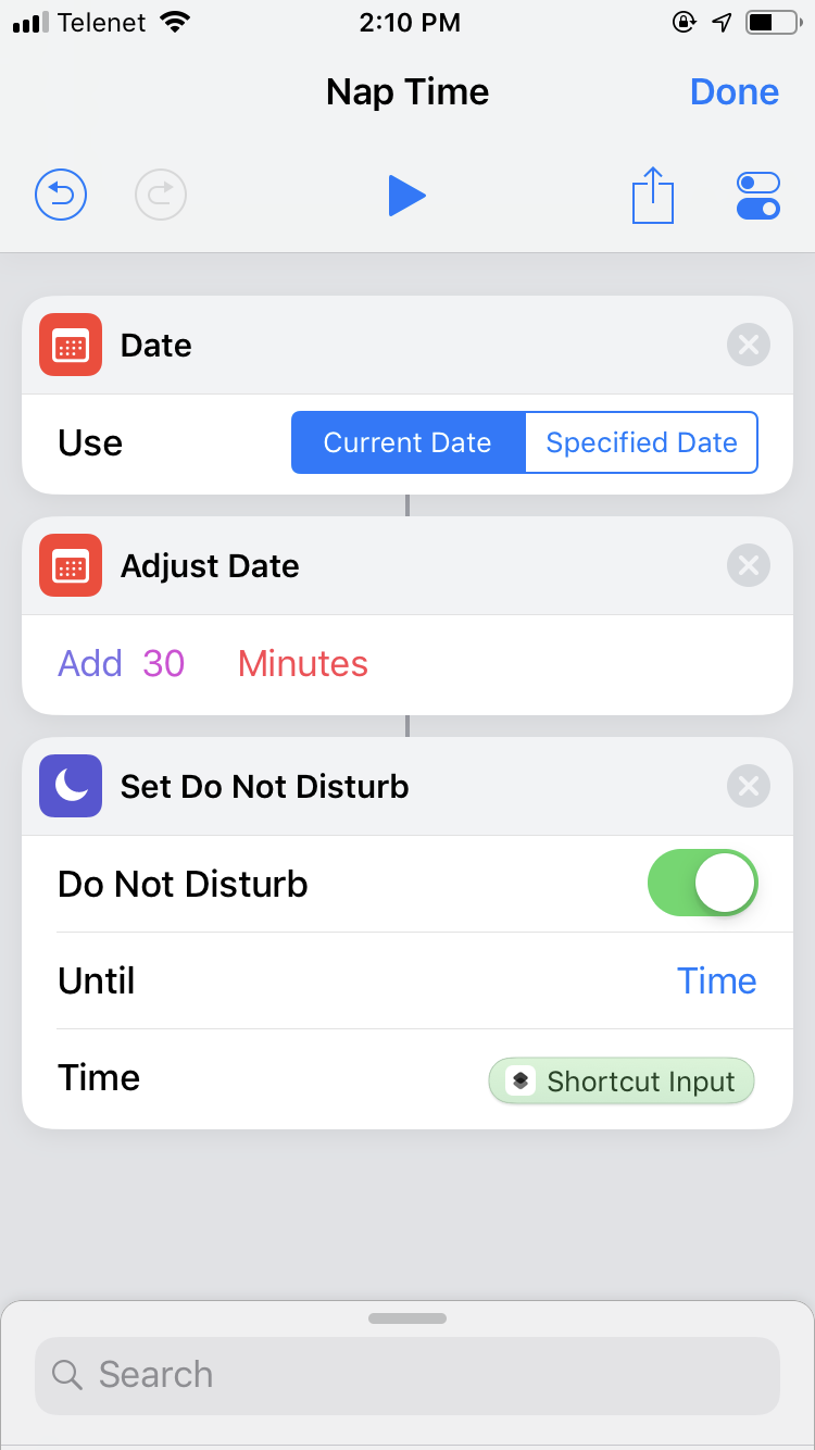 Do Not Disturb settings screenshot